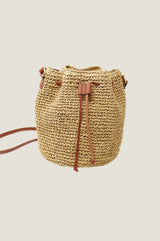 Raffia Crossbody Pouch Bag | Natural - Aspiga