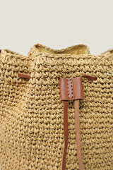 Raffia Crossbody Pouch Bag | Natural - Aspiga
