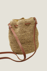 Raffia Crossbody Pouch Bag | Natural - Aspiga