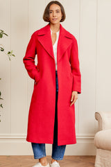 Wool Coat | Red