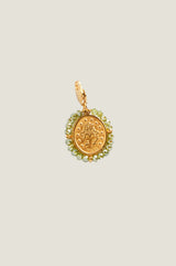Santa Maria Charm | Gold/Shiny Green