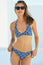 Halter Recycled Bikini and Tunnel Side Bottoms | Shell Navy/White