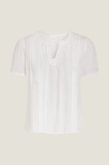 Vienna Short Sleeve Blouse | White - Aspiga