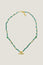 Sienna T-Bar Necklace | Gold/Green