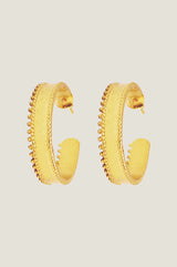 Silvia Hoop Earrings | Gold