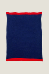 Merino Wool Snood | Navy/Red