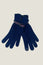 Touchscreen Wool & Cashmere Blend Gloves | Navy/Red