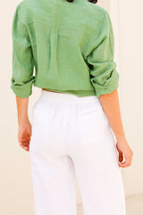 Buy the Look | Cardigan & Linen Trousers - Aspiga