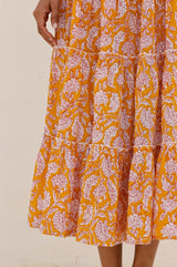 One Size Skirt | Dianthus Yellow/White - Aspiga