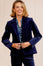 Gaia Stretch Corduroy Blazer | Atlantic Blue