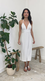 St Tropez Midi Dress | White