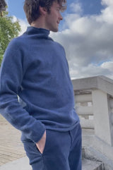 Men's Corry Raglan Sweater | Cobalt Blue
