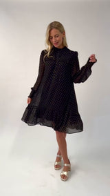 Kaitlyn Dress | Black/Gold