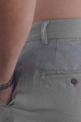 Men's Premium Linen Trousers | Khaki