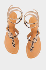 Cobra Wrap Sandals | Leopard - Aspiga