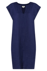 Dori Linen Dress | Navy - Aspiga
