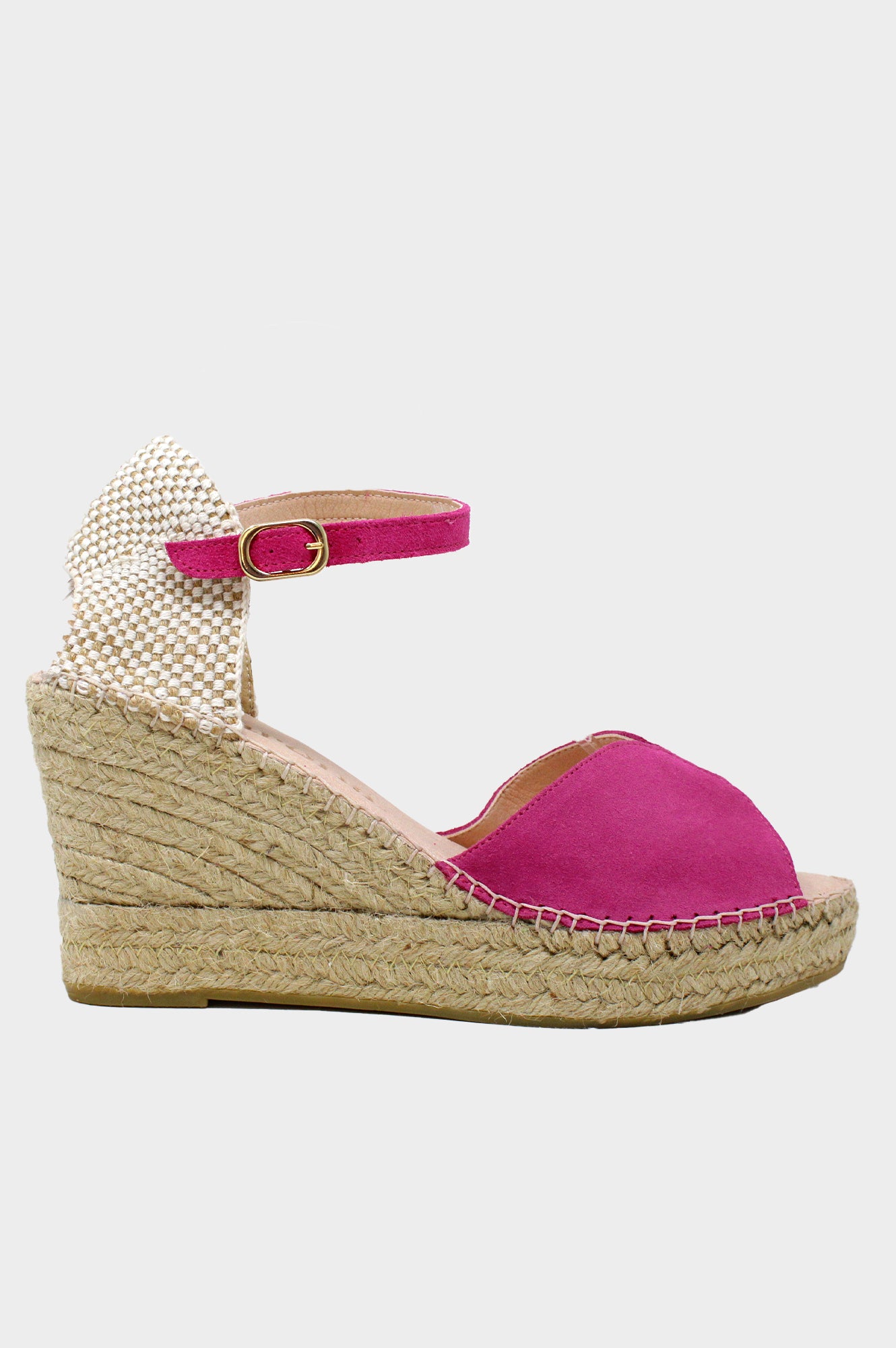 Hot pink wedge sales espadrilles