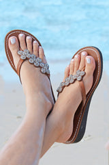 Tatu Heel Sandals | Silver - Aspiga