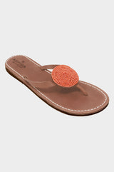 Disc Sandals | Coral - Aspiga
