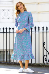 Agatha Dress | Daisy Teal