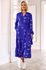 Jessica-Shirt Dress-Waterlily-Cobalt-PurpleJessica-Shirt-Dress-Waterlily-Cobalt/Purple