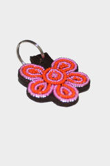 Flower Keyring | Pink/Orange