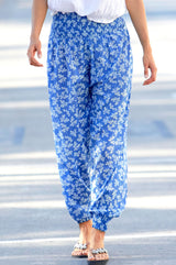 Harem Trousers | Blue/White - Aspiga
