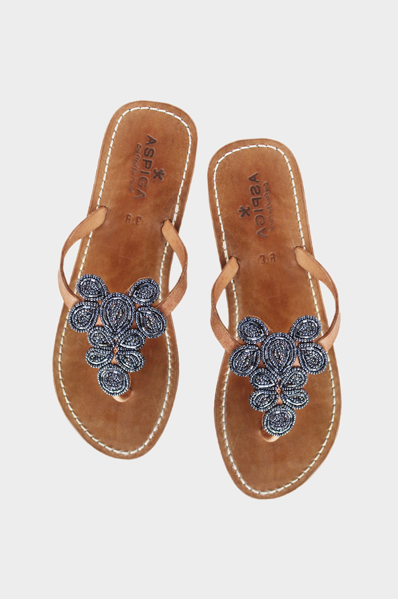 Mia Full Beaded Heel Sandals Bullet Aspiga