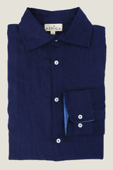 Men's Premium Linen Shirt | Navy