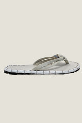Recycled Leather Sandals | White - Aspiga