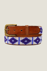 Triangle-Leather-Belt-White-Maasai-Blue