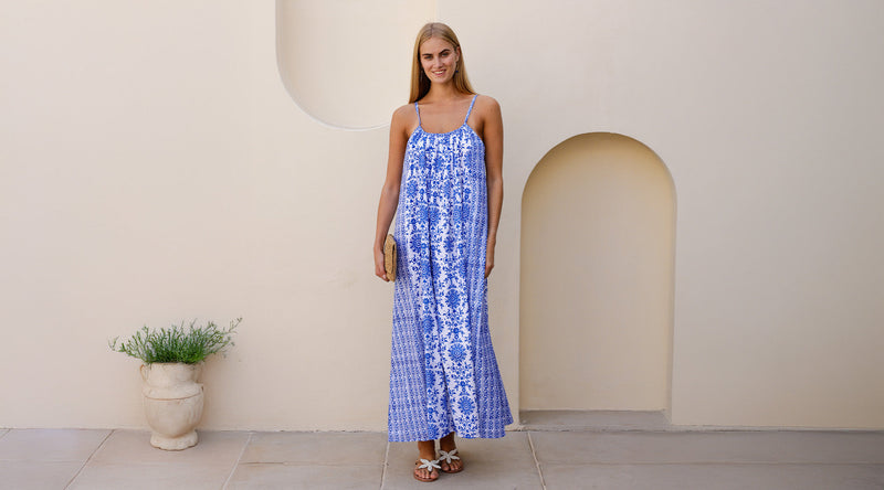 Sustainable Womens Blue Dresses