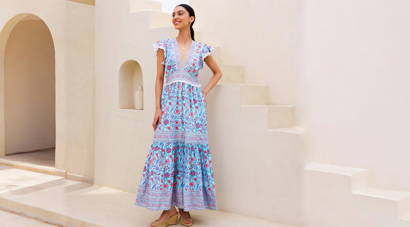 Women's Sustainable Block Print Dresses