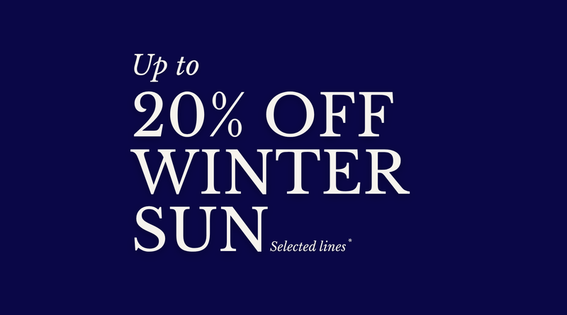 Black Friday 20% Off Winter Sun