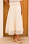 Linen Lace Skirt |  Butter Milk Cream