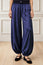 Viscose Satin Balloon Trouser | Navy