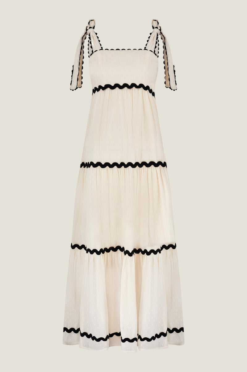 Aspiga Ladies Sustainable Tabitha Cotton Maxi Strap Ric Rac Summer ...