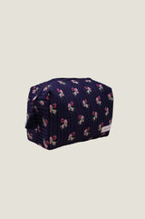 RHS Organic Cotton Printed Large Wash Bag  | Navy