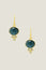 Crystal Earrings | Gold/Navy