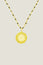 Beaded Coin Necklace | Gold/Black