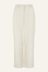 Linen Blend Trousers | Oat