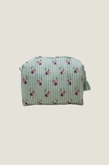 RHS Organic Cotton Printed Large Wash Bag  | Sage
