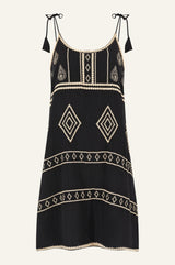 Imogen Dress | Black/Gold