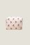 RHS Organic Cotton Printed Large Wash Bag  | Cream