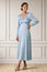 Kyrsty Satin Dress | Ice Blue