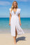 Lou Wrap Kaftan | White