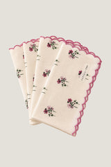 RHS Organic Cotton Printed Napkins | Cream