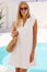 Short Swing Organic Cotton Cheesecloth Dress | White