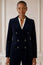 Oversized Double Breasted Corduroy Blazer | Deep Navy
