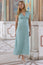 Sophie Viscose Dress | Sage/White